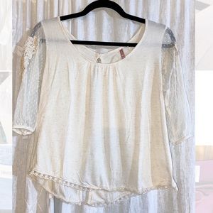 Boho cream shirt